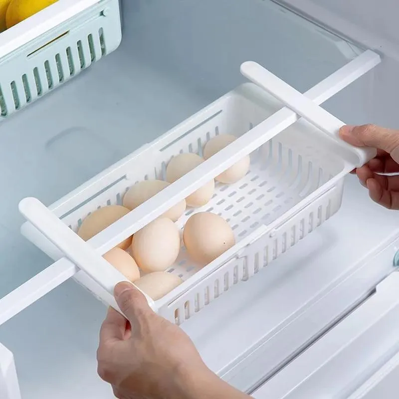 0113 Fridge Organizer Drawer - Adjustable Fridge Storage Basket ( 4pc Set )