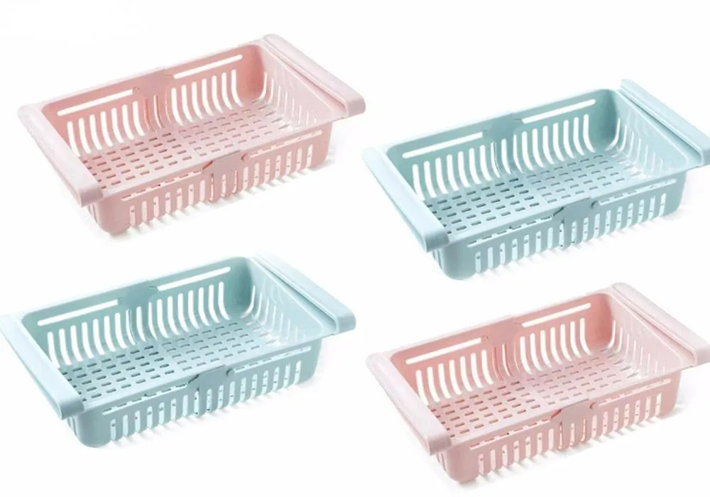 0113 Fridge Organizer Drawer - Adjustable Fridge Storage Basket ( 4pc Set )