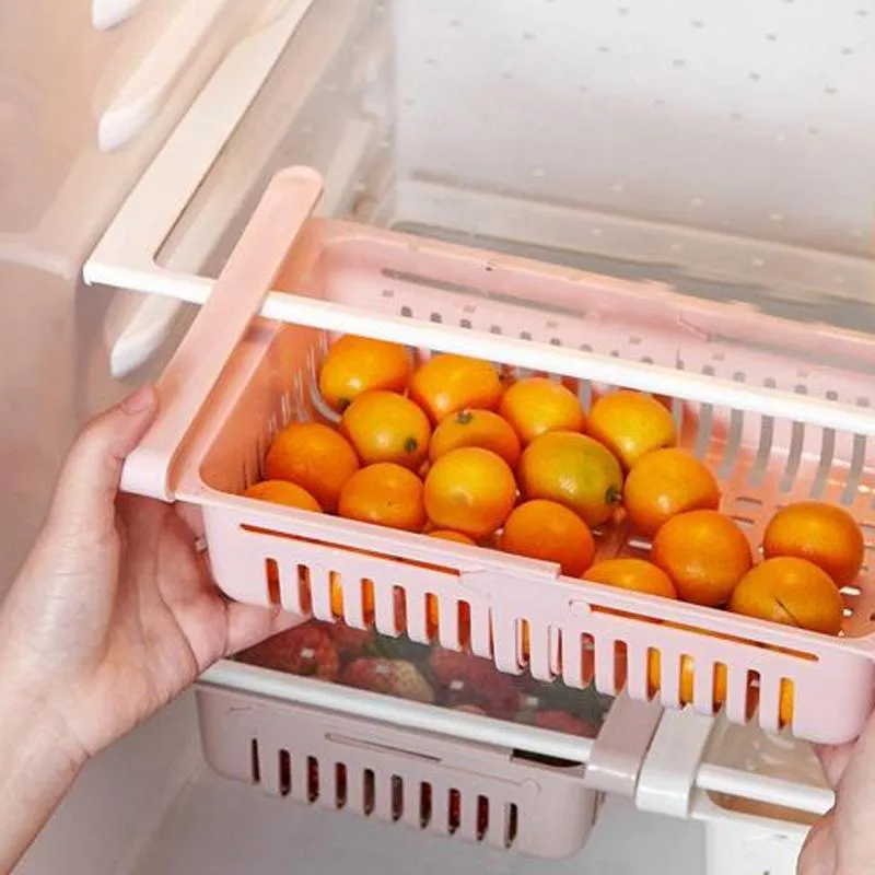 0113 Fridge Organizer Drawer - Adjustable Fridge Storage Basket ( 4pc Set )