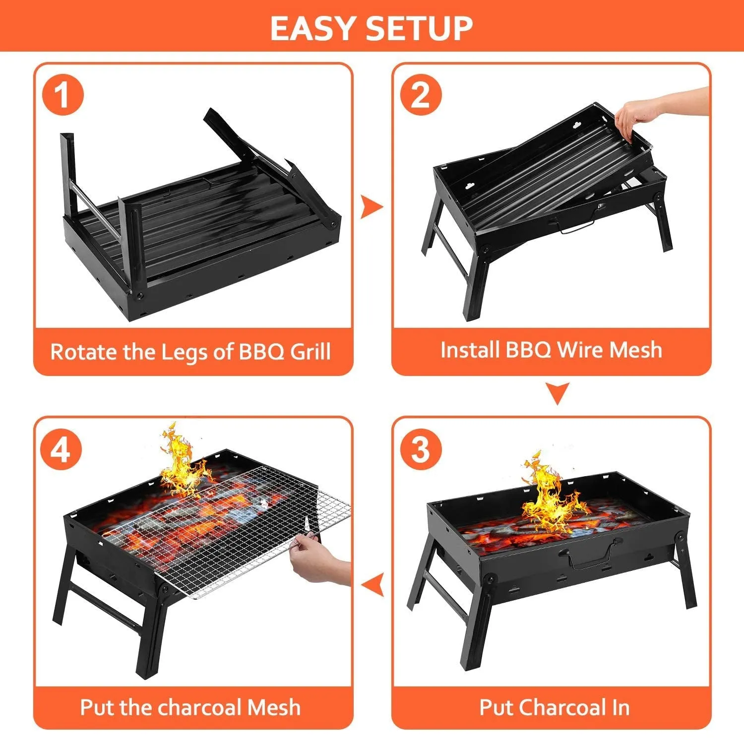 A Barbecue Grill used for making barbecue of types of food stuffs like vegetables, chicken meat etc.
