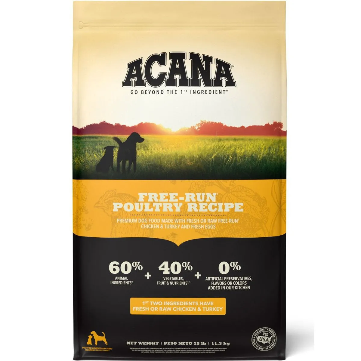Acana Heritage Free-Run Poultry Dry Dog Food 4.5lb