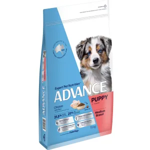 Advance Chicken and Rice Medium Breed Puppy Dry Food 15kg