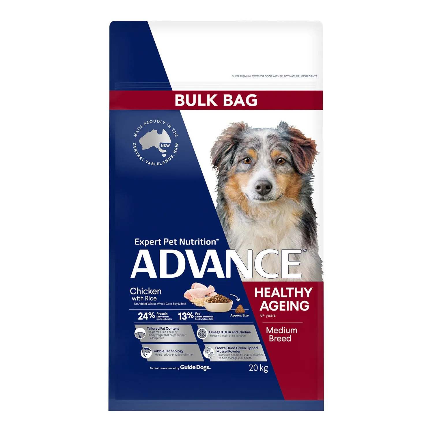 Advance Medium Breed Healthy Ageing Chicken & Rice Adult Dry Dog Food