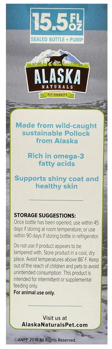 Alaska Naturals Wild Alaskan Pollock Oil for Dogs, 32 oz