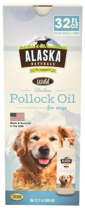 Alaska Naturals Wild Alaskan Pollock Oil for Dogs, 32 oz