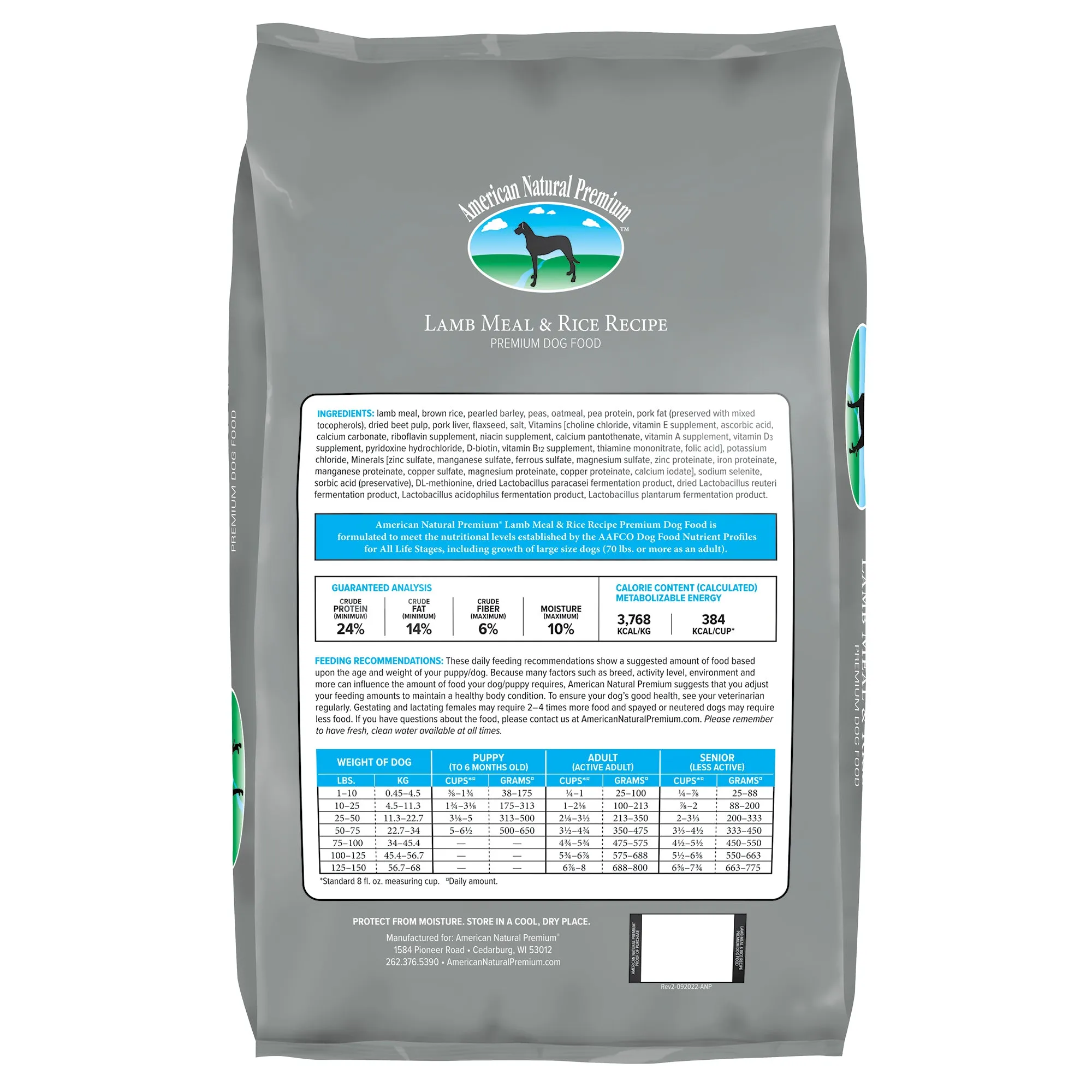 American Natural Premium Chicken-Free Lamb & Rice Dry Dog Food