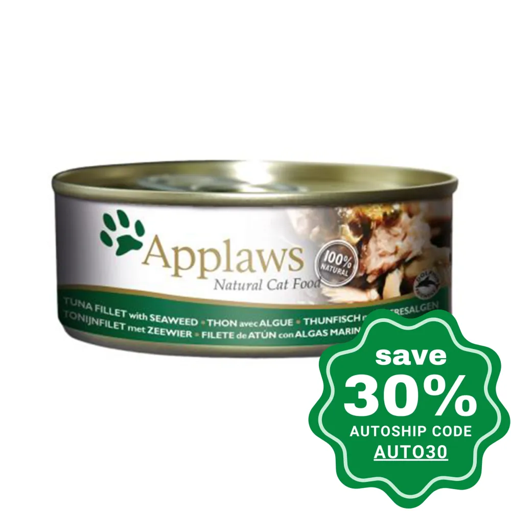 Applaws - Tuna Fillet with Seaweed Canned Cat Food - 156G (min. 12 cans)