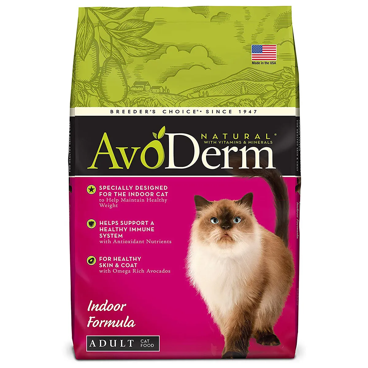 AvoDerm Indoor Chicken Formula Dry Cat Food 11lb