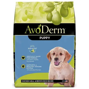 AvoDerm Natural Puppy Chicken & Brown Rice Formula Dry Dog Food 15lb
