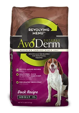 Avoderm Revolving Menu Grain Free Duck Recipe Adult Dry Dog Food