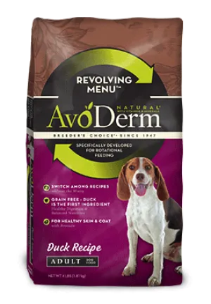 Avoderm Revolving Menu Grain Free Duck Recipe Adult Dry Dog Food