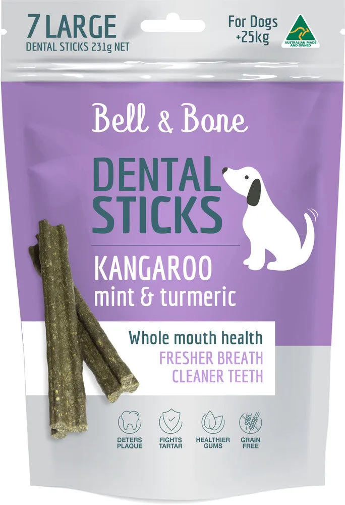 Bell & Bone Dental Sticks - Kangaroo & Turmeric