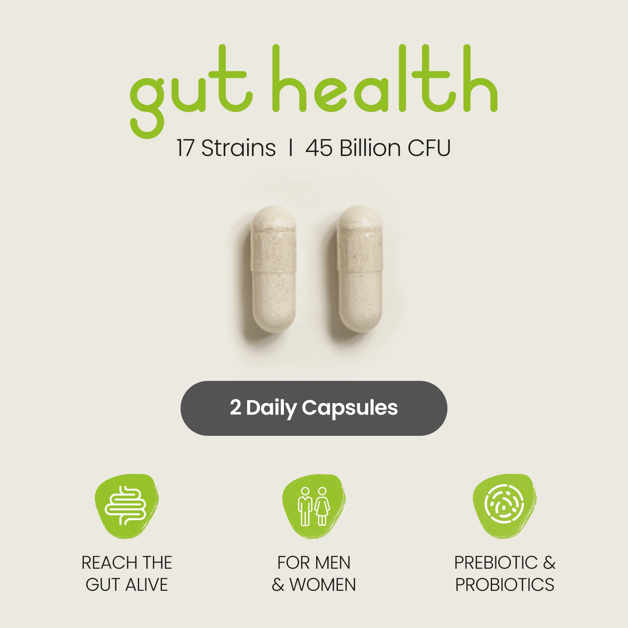 Bio Culture Probiotics Complex - 45 Billion CFU 17 Live Strains - 60 Capsules