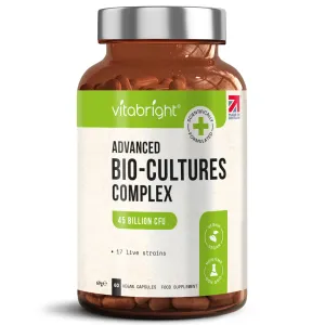 Bio Culture Probiotics Complex - 45 Billion CFU 17 Live Strains - 60 Capsules