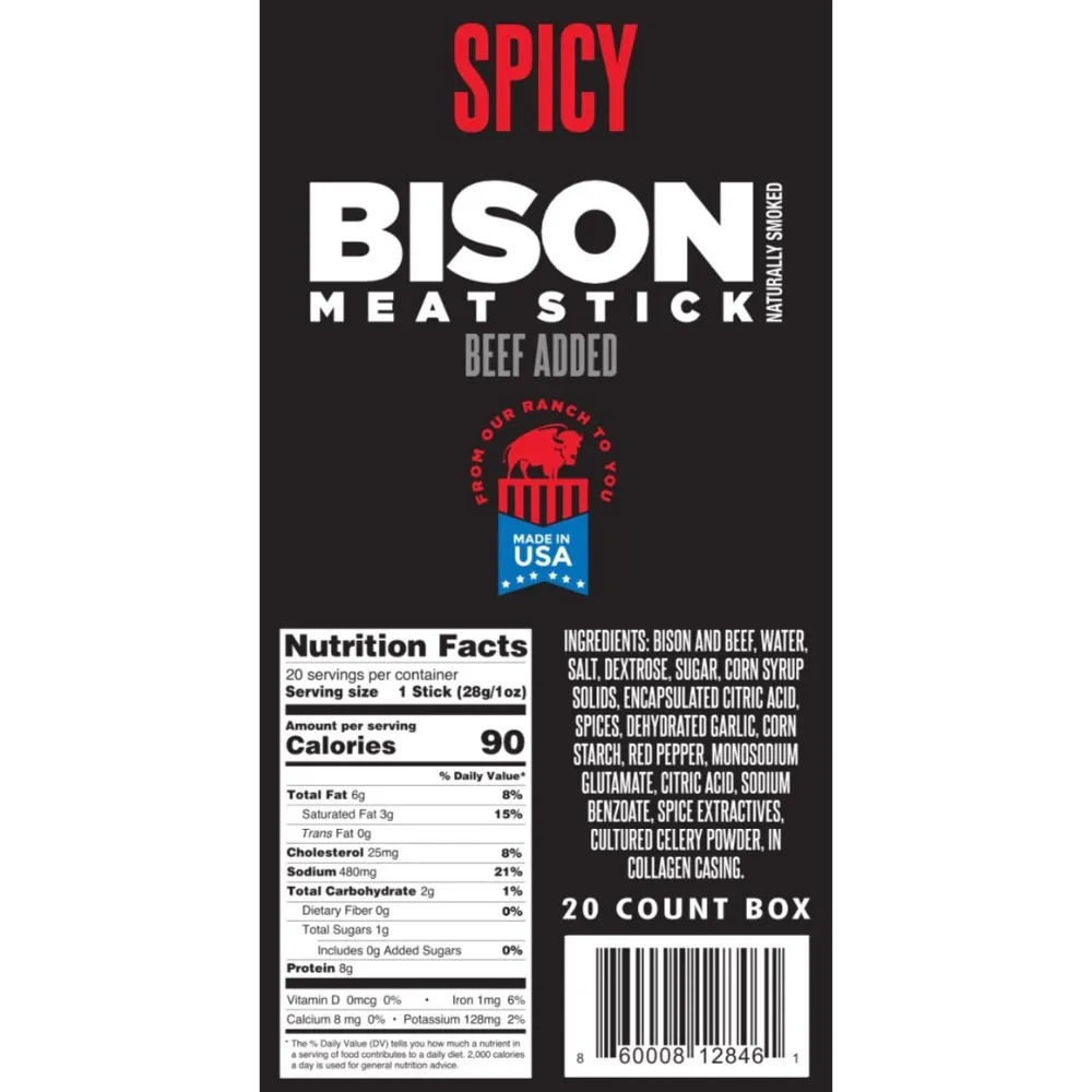 Bison Fuel Meat Sticks