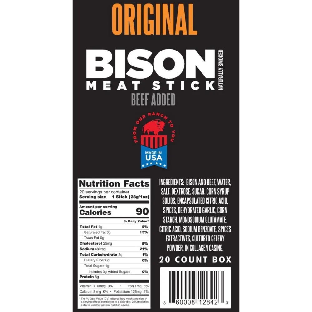Bison Fuel Meat Sticks