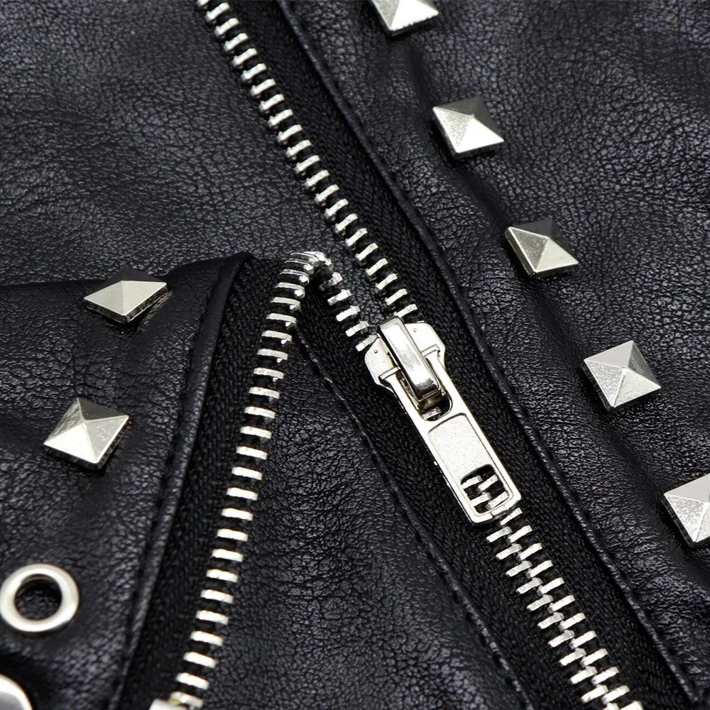 Black Leather Jacket for Cats