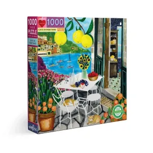 Cats in Positano 1000 Piece Puzzle