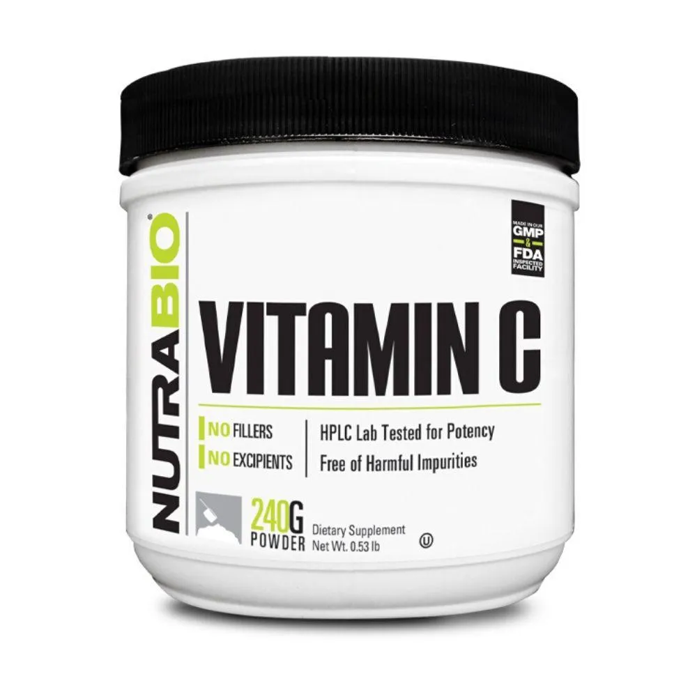 Clearance: NutraBio Vitamin C 240 Grams
