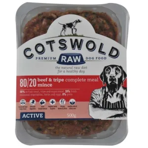 Cotswolds Adult Working Beef & Tripe Mince Ac 500g