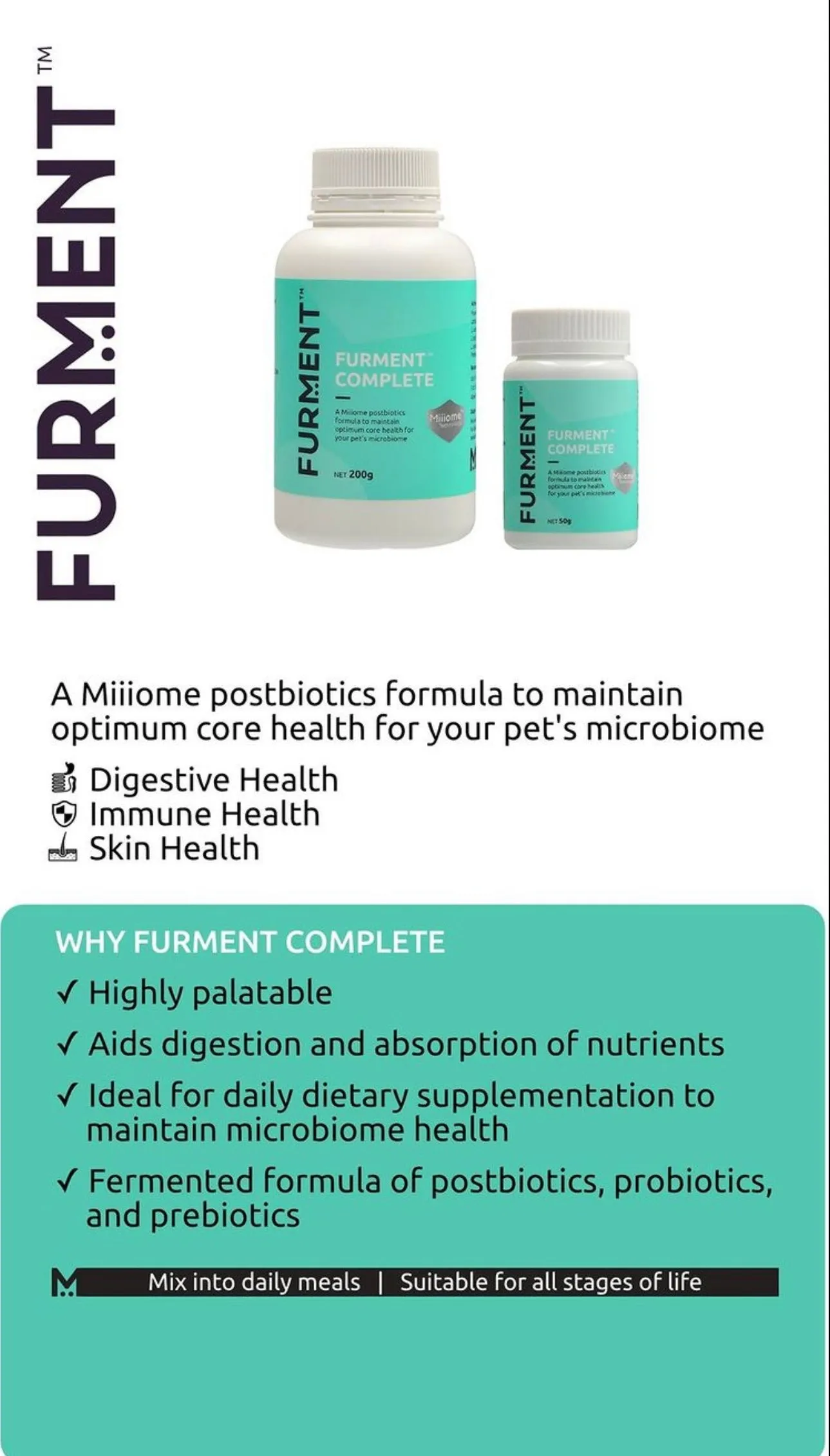 Dog Supplement Gut Support, Furment Complete