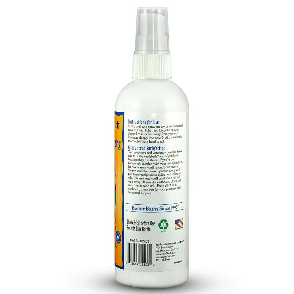 Earthbath 3-in-1 Deodorizing Vanilla Almond Spritz for Dogs (8 oz)