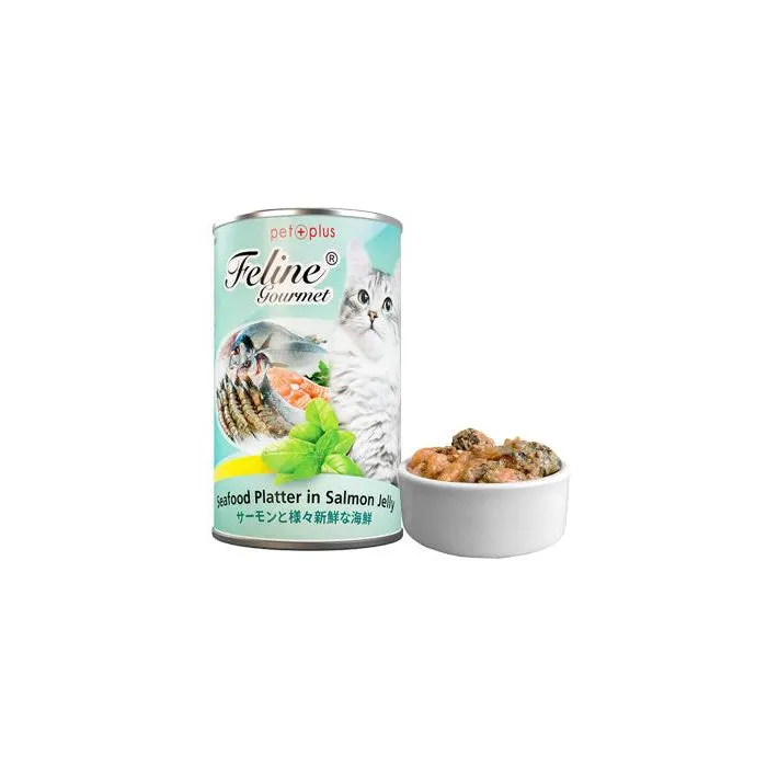 Feline Gourmet Wet Cat Food in 400g Can for Adult/Kitten Grain-Free