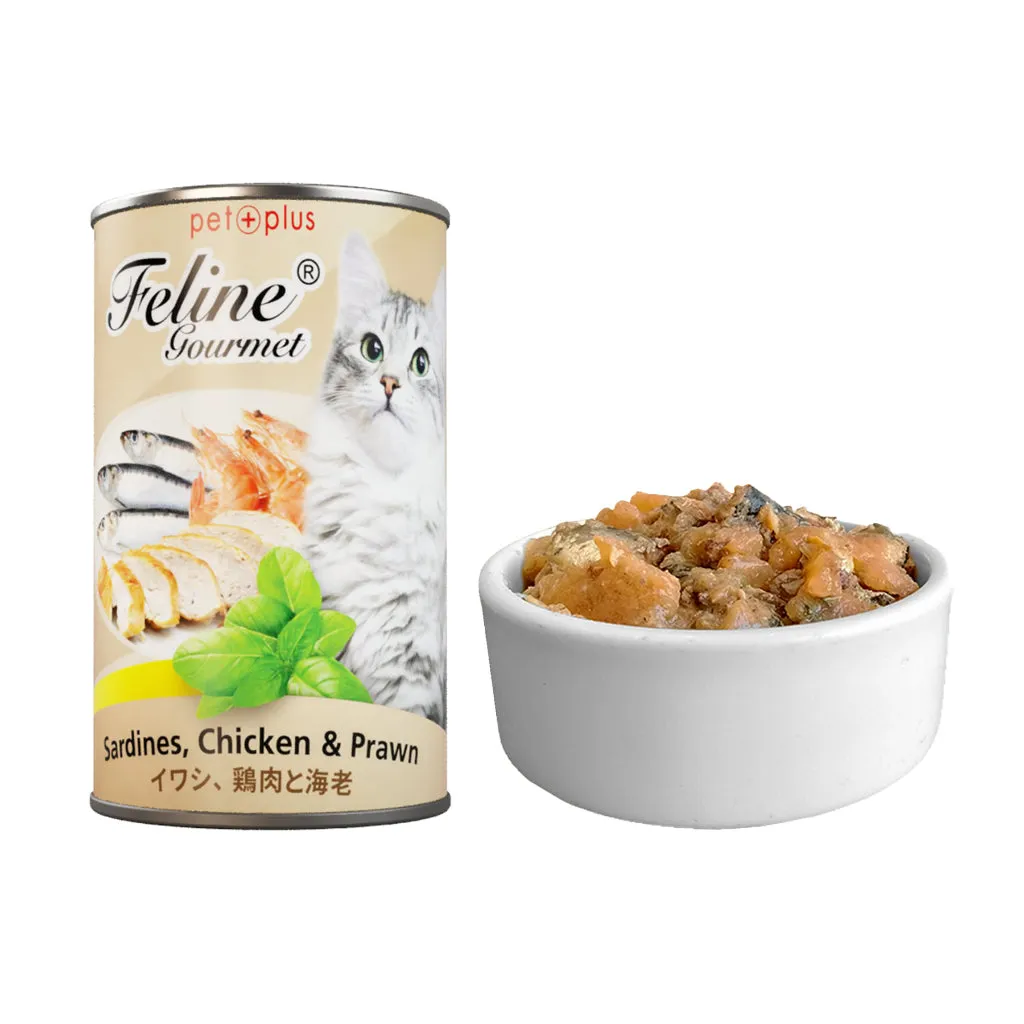 Feline Gourmet Wet Cat Food in 400g Can for Adult/Kitten Grain-Free