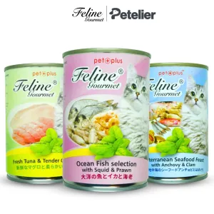 Feline Gourmet Wet Cat Food in 400g Can for Adult/Kitten Grain-Free