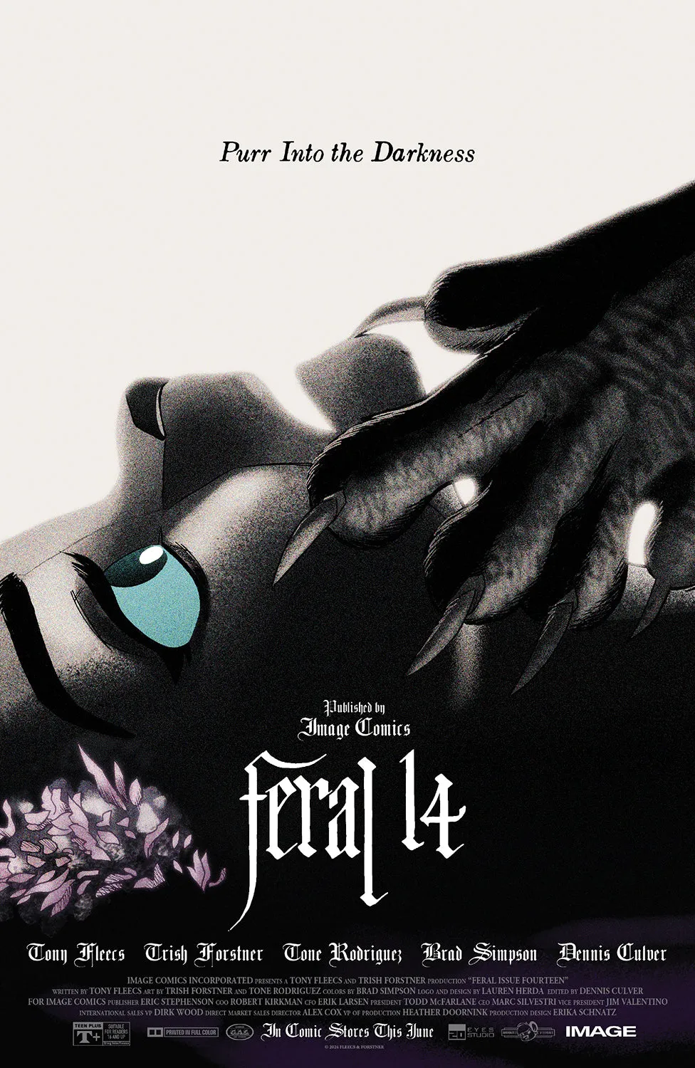 FERAL #14 COVER B TRISH FORSTNER & TONY FLEECS VIRGIN VARIANT