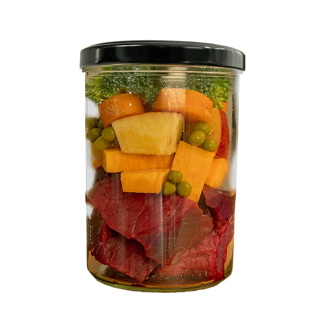 Fidelis Cooked Beef Menu Wet Food Jar