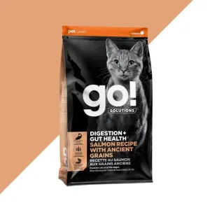 Go! Solutions Digestion   Gut Health, Salmon Recipe with Ancient Grains Dry Cat Food, 8lb