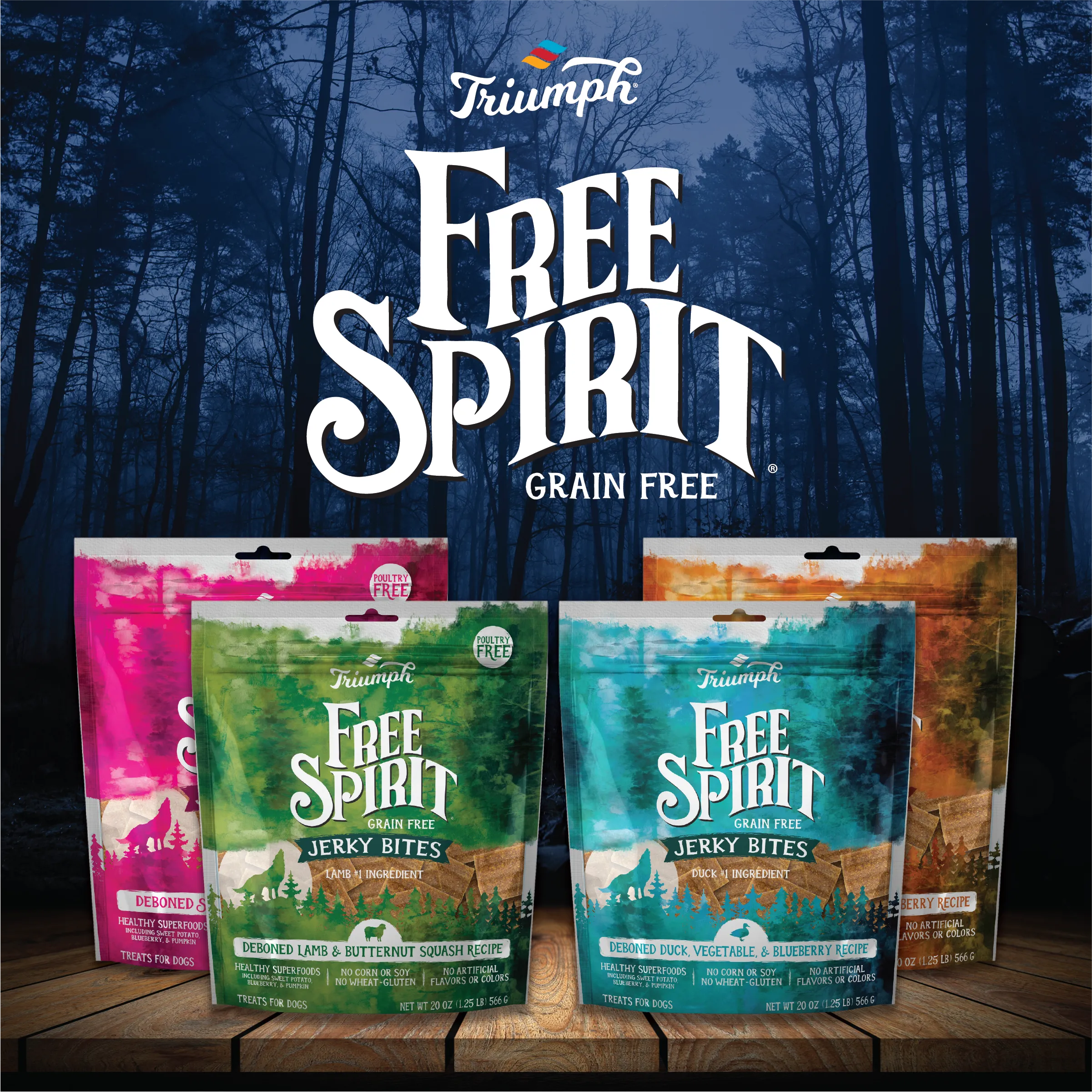 Grain Free Lamb & Butternut Squash Jerky Bites | 20 oz | Triumph