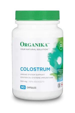 Grass-Fed Bovine Colostrum Capsules by Organika, 180 caps