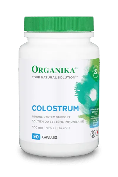 Grass-Fed Bovine Colostrum Capsules by Organika, 180 caps