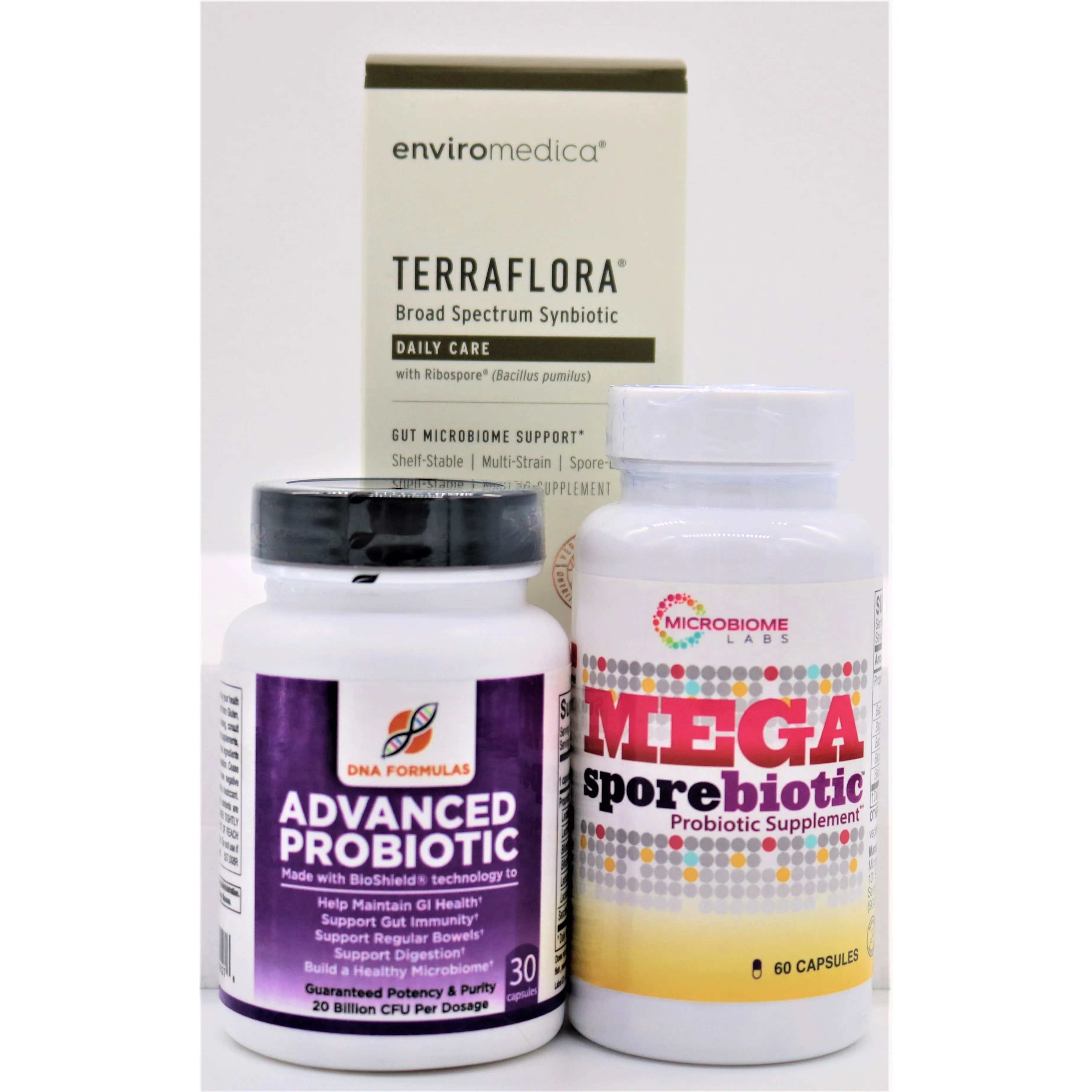 Gut Health Bundle: Advanced Probiotics, MegaSporebiotic, Terraflora