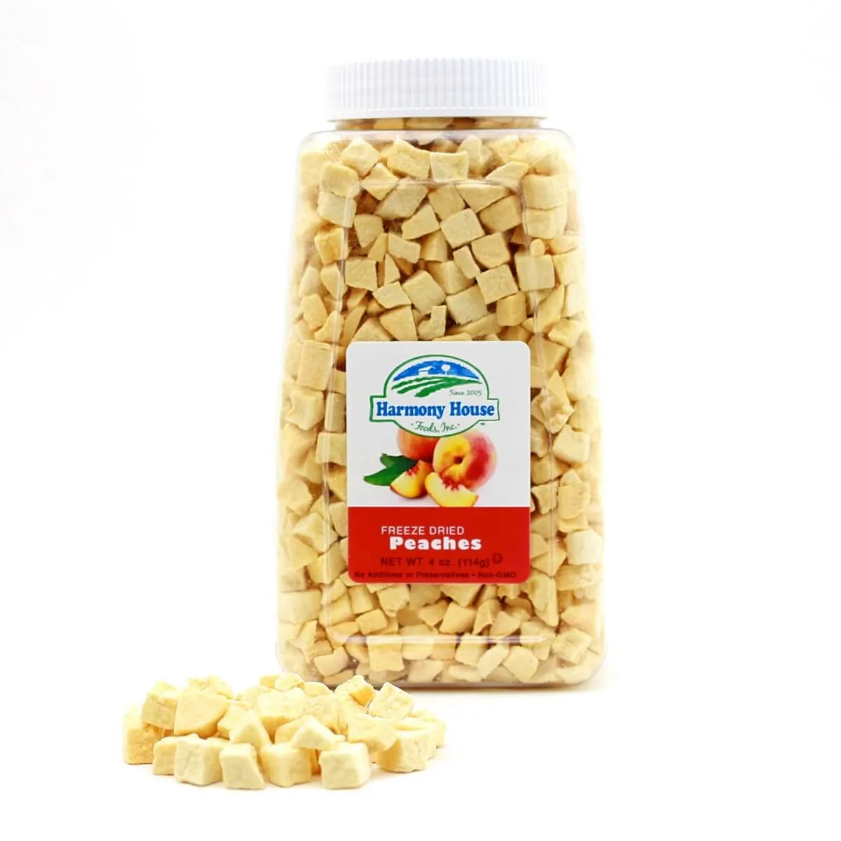 Harmony House Freeze Dried Peach Dices (2 oz)