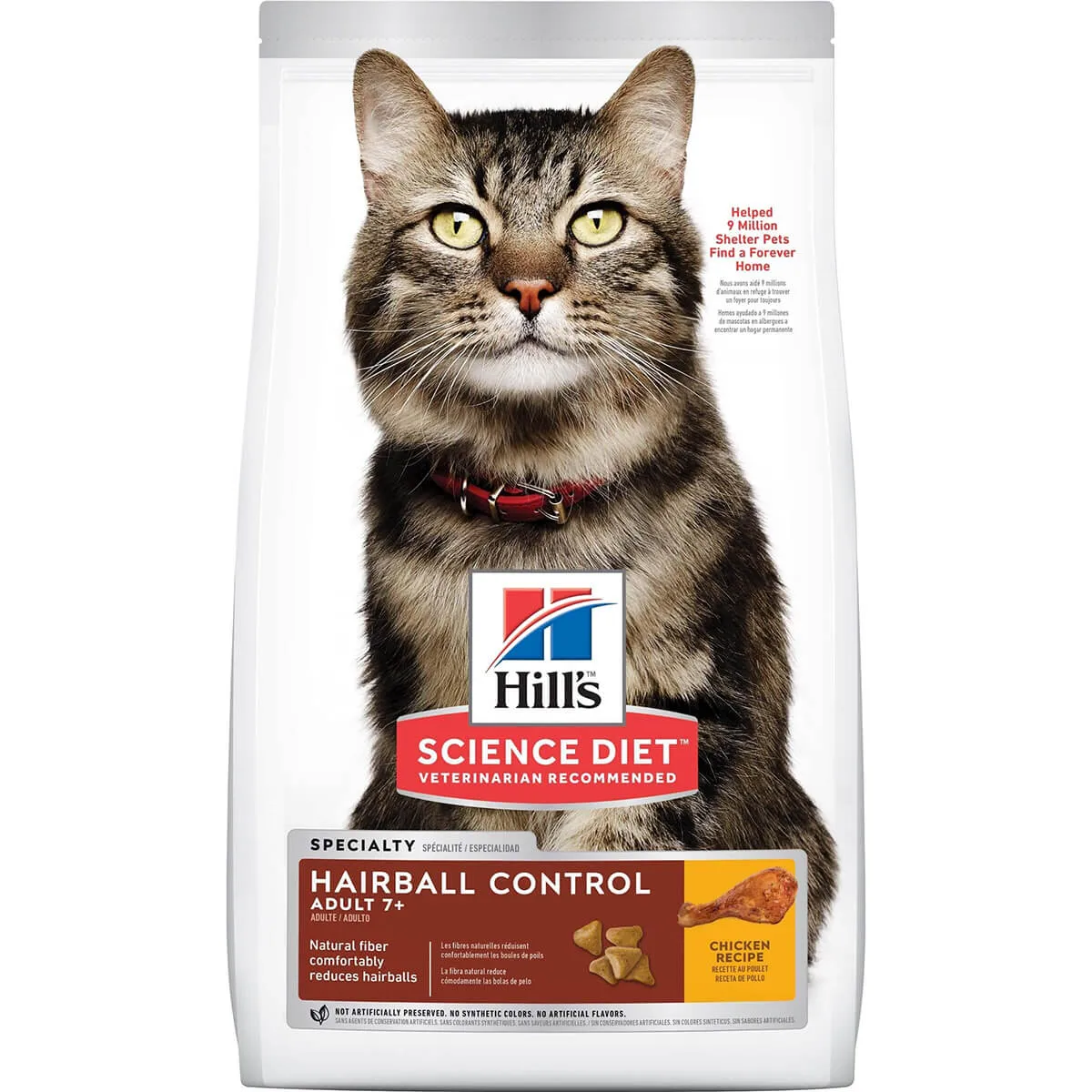 Hill's Science Diet Adult 7  Hairball Control Senior Dry Cat Food