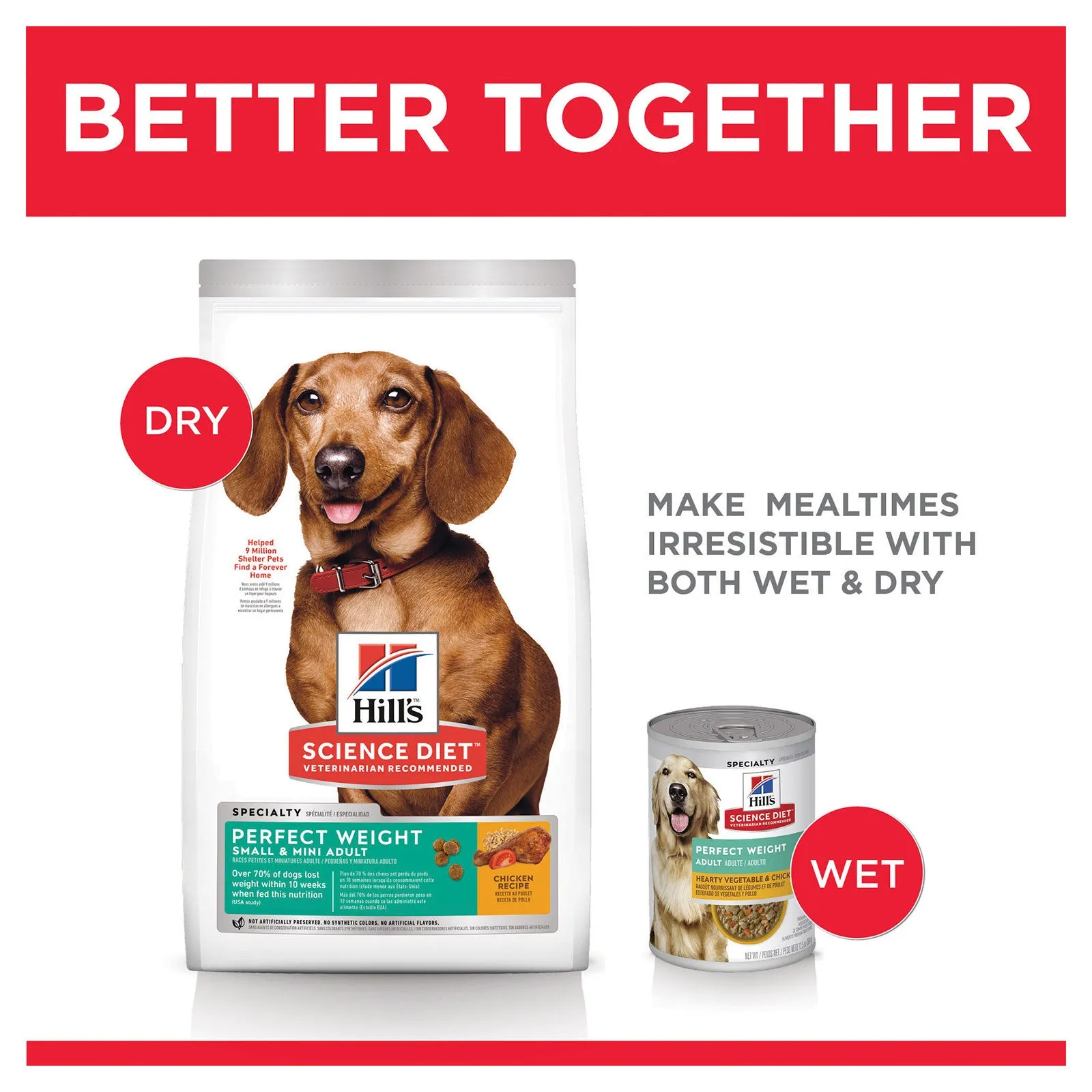 Hill's Science Diet Dog Food Adult Perfect Weight Small & Mini Breed