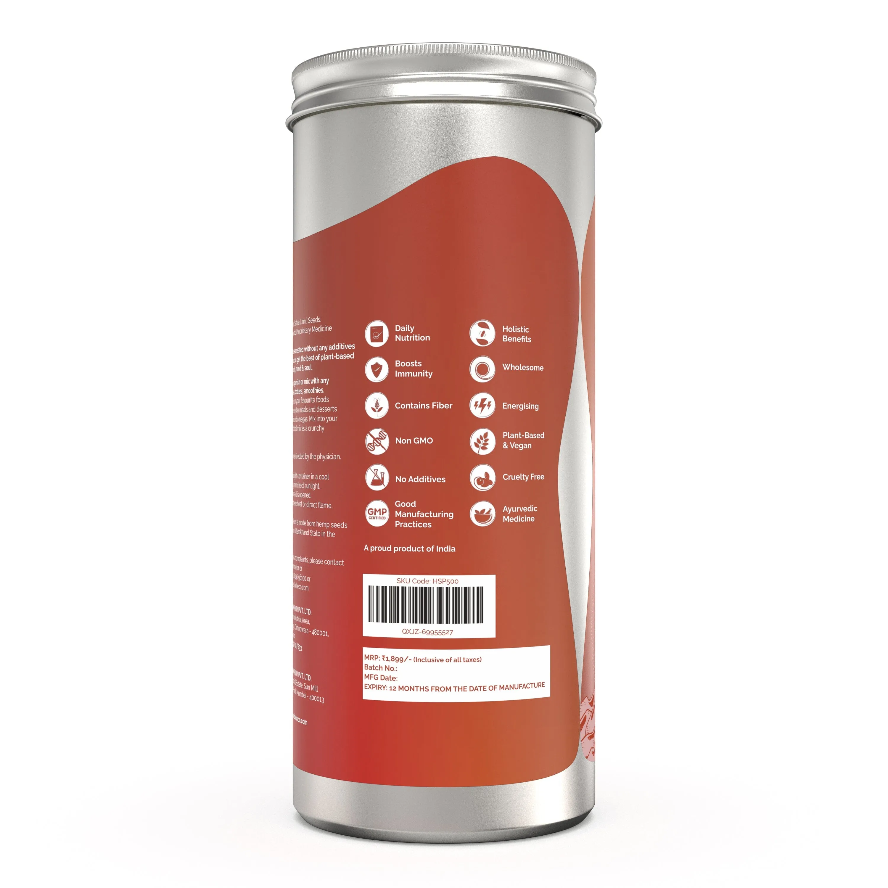 HIMALAYAN HEMP HEARTS-500 gms