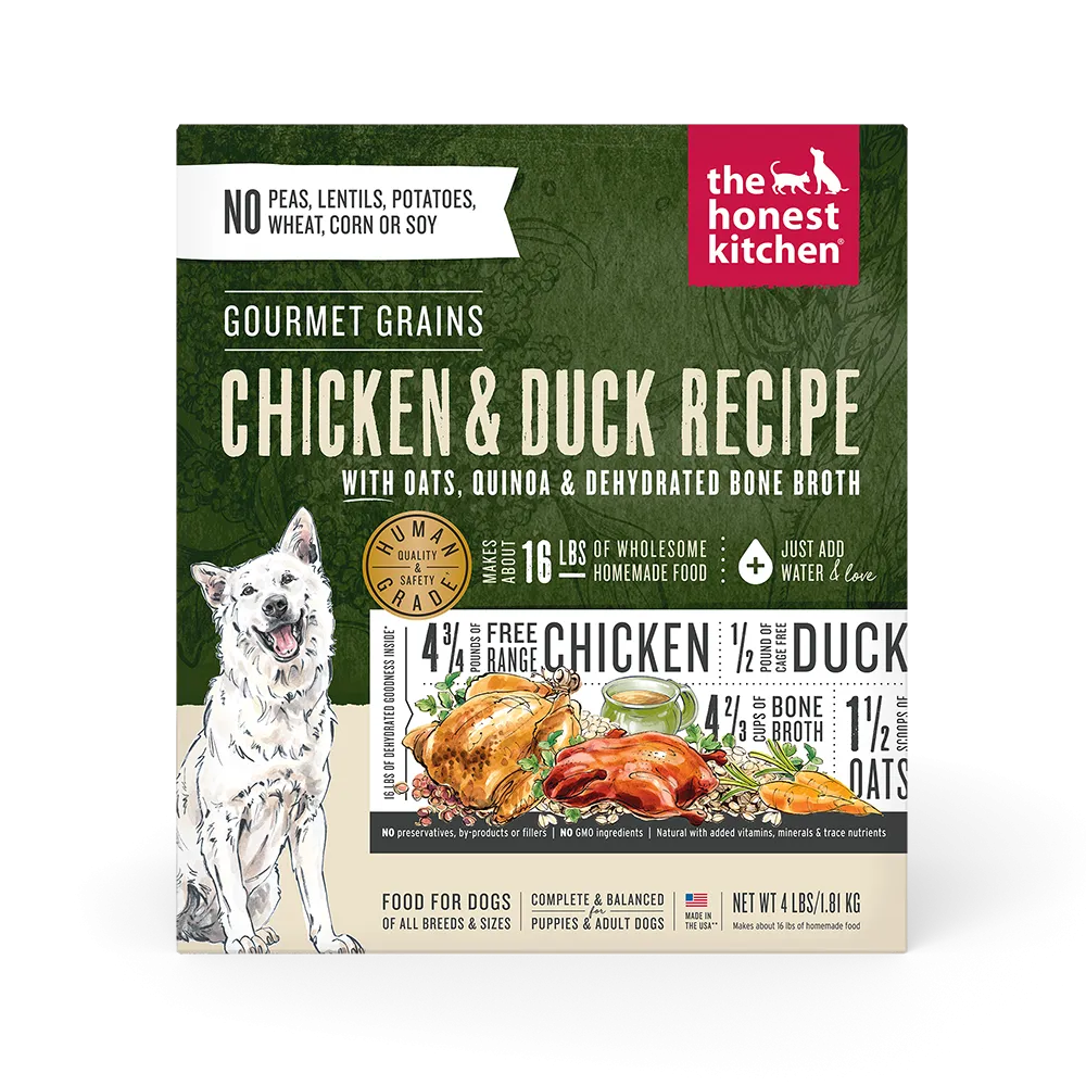 Honest Kitchen Gourmet Grains Chicken & Duck Dog Food 4lb
