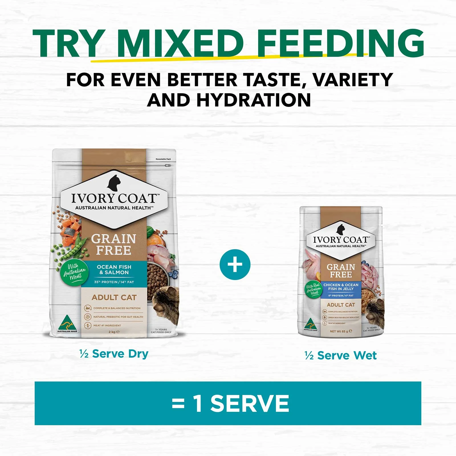 Ivory Coat Grain Free Cat Food Adult Ocean Fish & Salmon