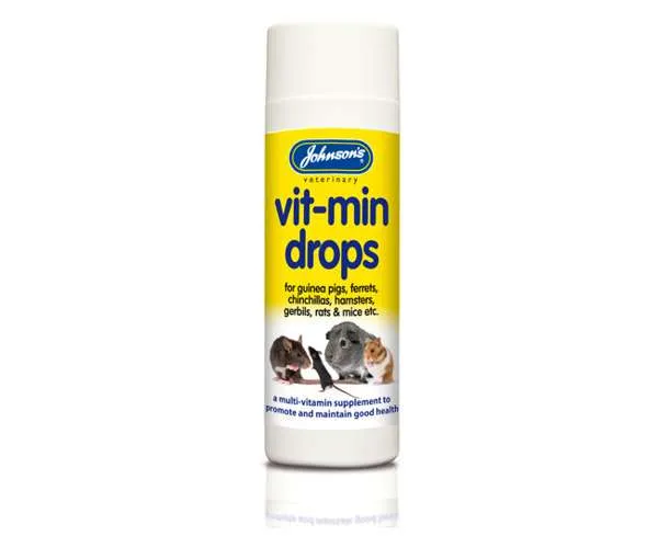 Johnson's Veterinary Vitamin Drops Guinea Pig Hamster & Gerbil 100ml