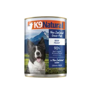 K9 Natural Beef Feast Wet Dog Food 370g x 12^^^