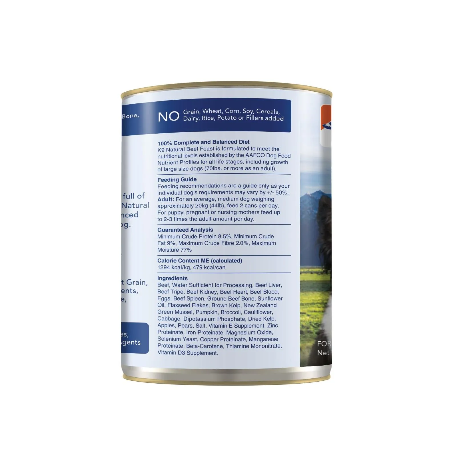K9 Natural Beef Feast Wet Dog Food 370g x 12^^^