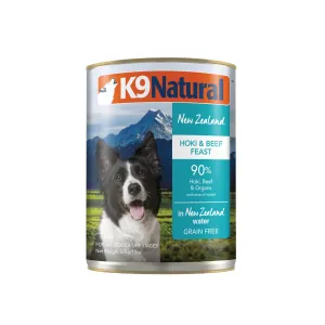 K9 Natural Hoki and Beef Feast Wet Dog Food 370g^^^