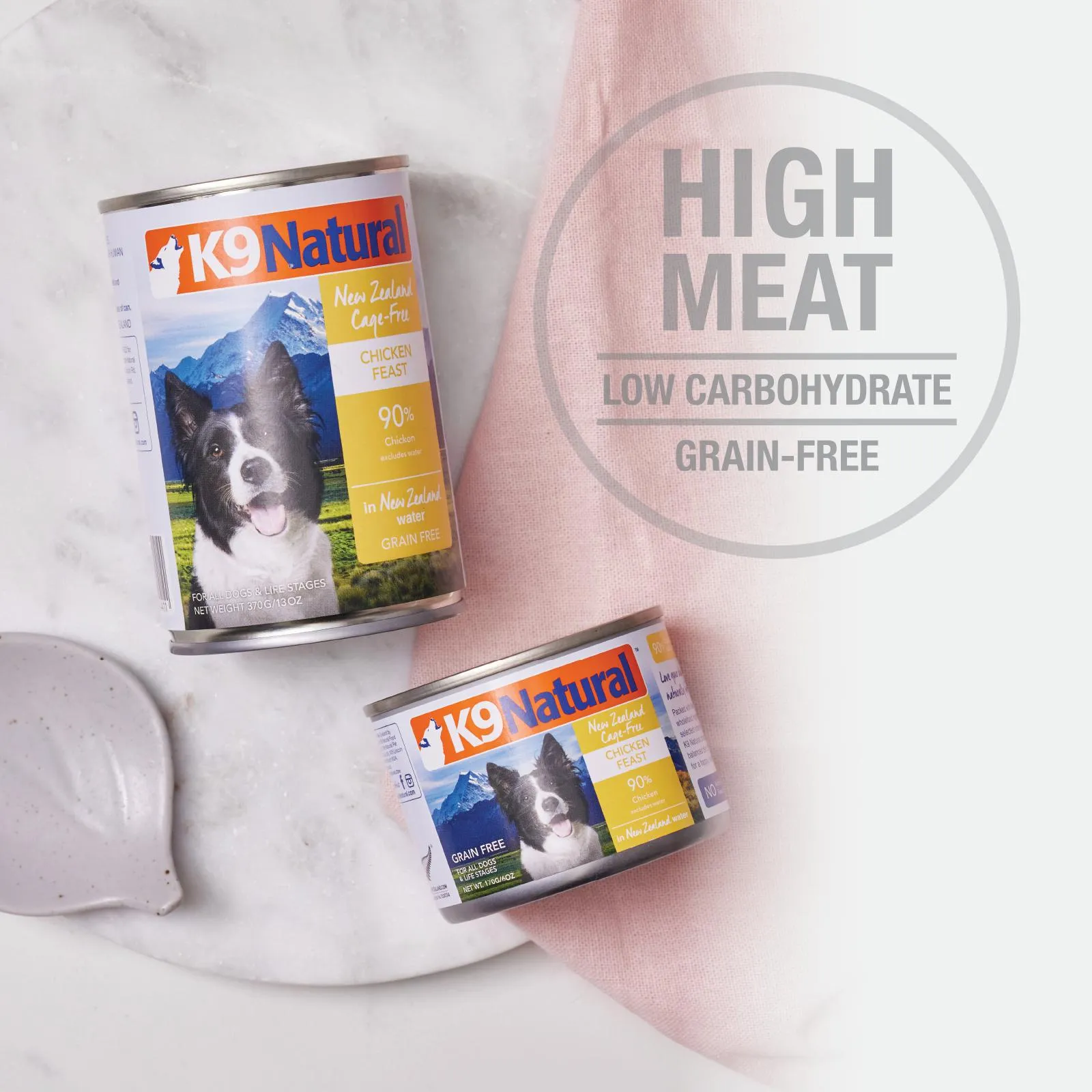 K9 Natural Hoki and Beef Feast Wet Dog Food 370g^^^