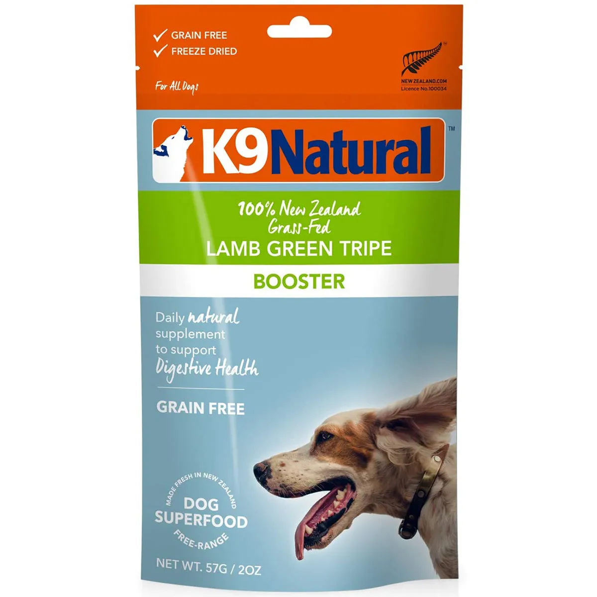 K9 Natural Lamb Green Tripe Topper Grain Free Dog Food 2.6oz