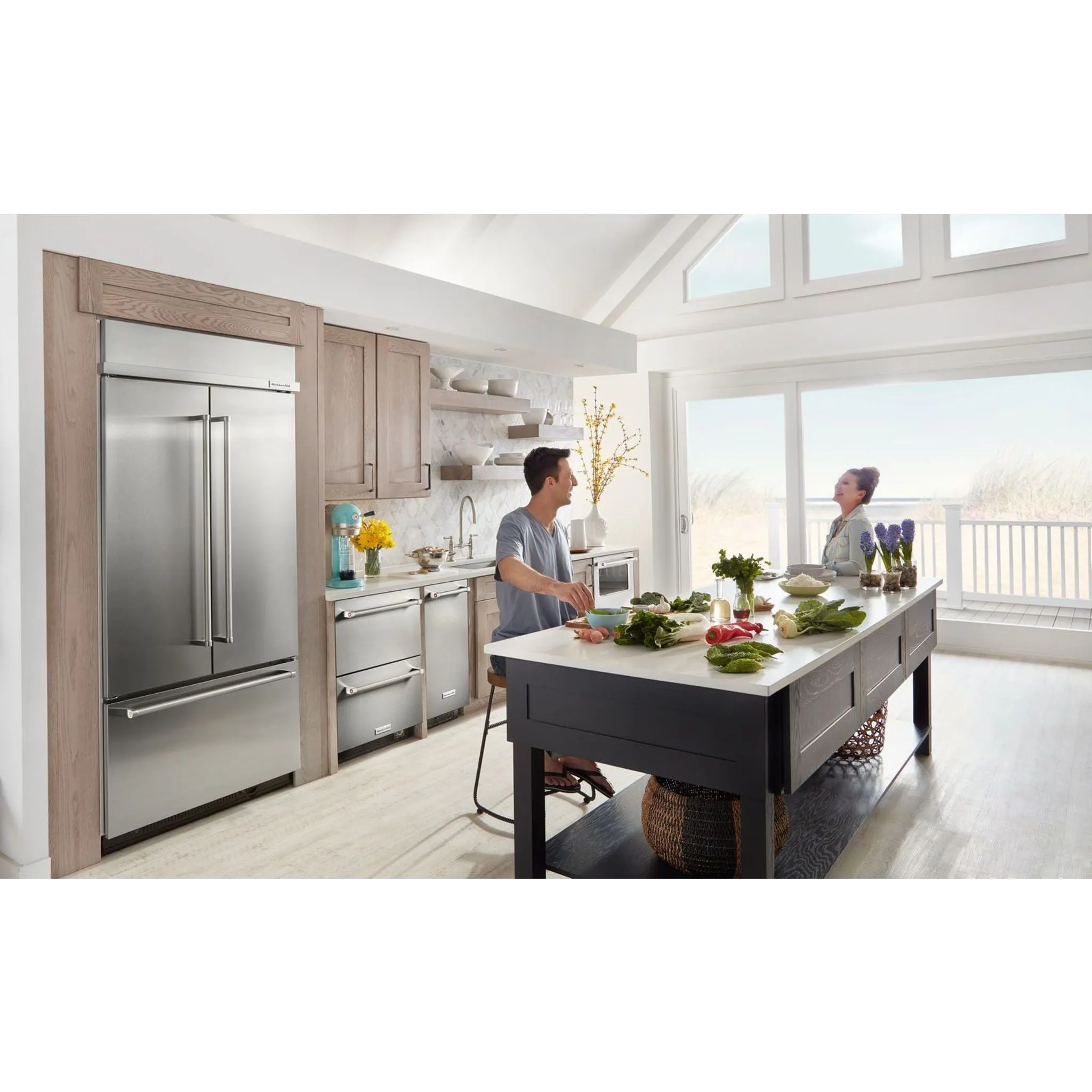 KitchenAid French Door Fridge (KBFN506ESS) - Stainless Steel