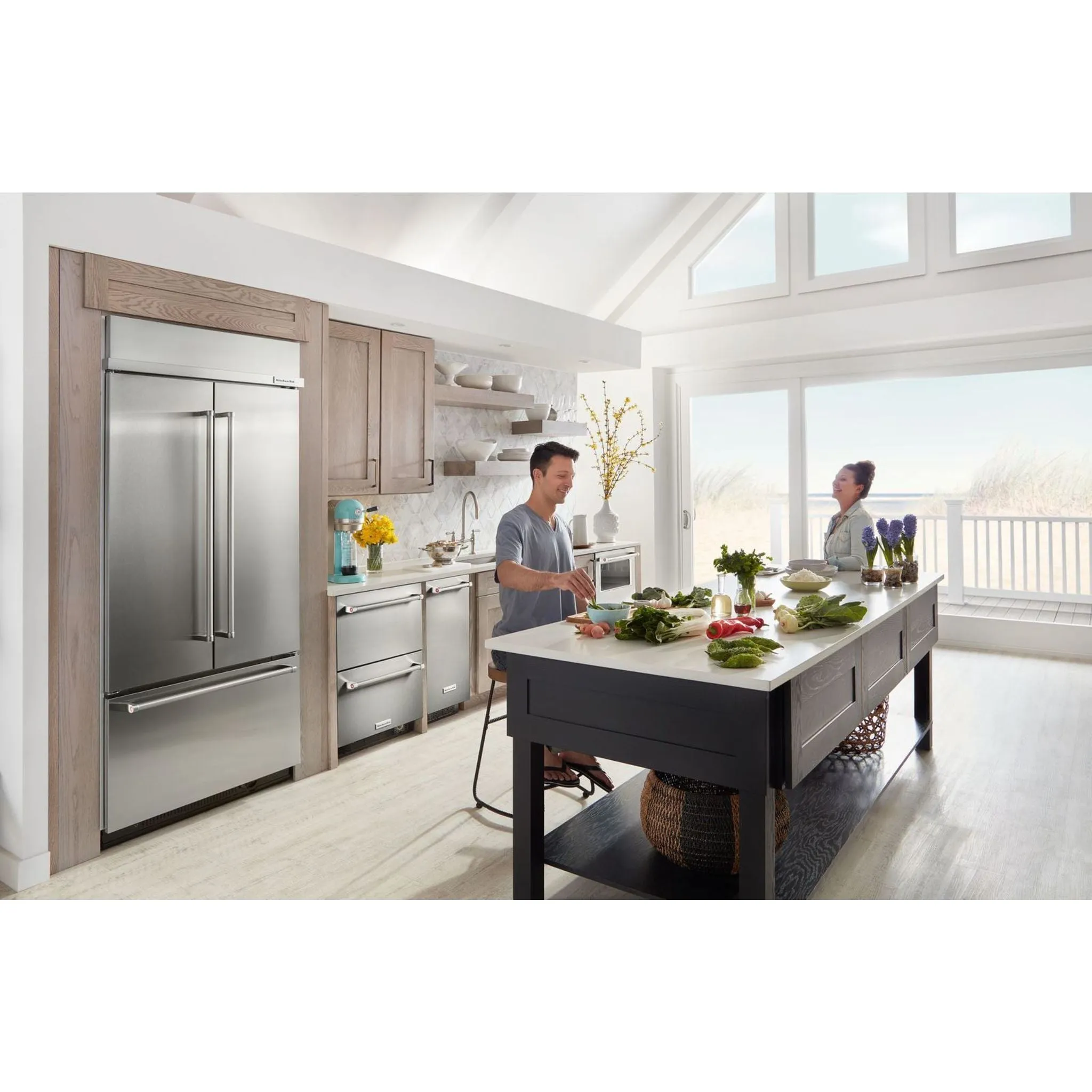 KitchenAid French Door Fridge (KBFN506ESS) - Stainless Steel